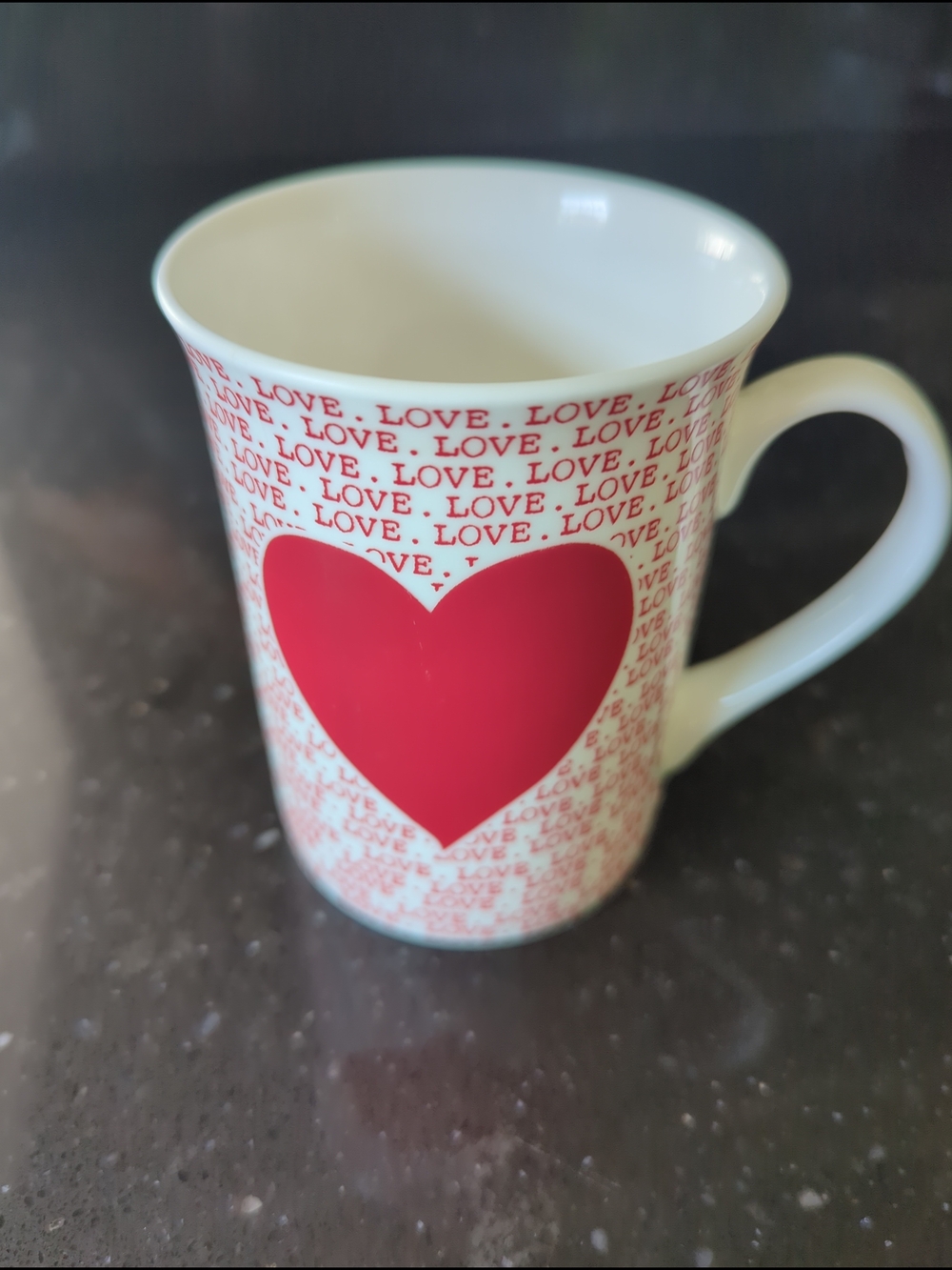 Christopher Vine Bone China Love Mug Red Heart Coffee Cup
